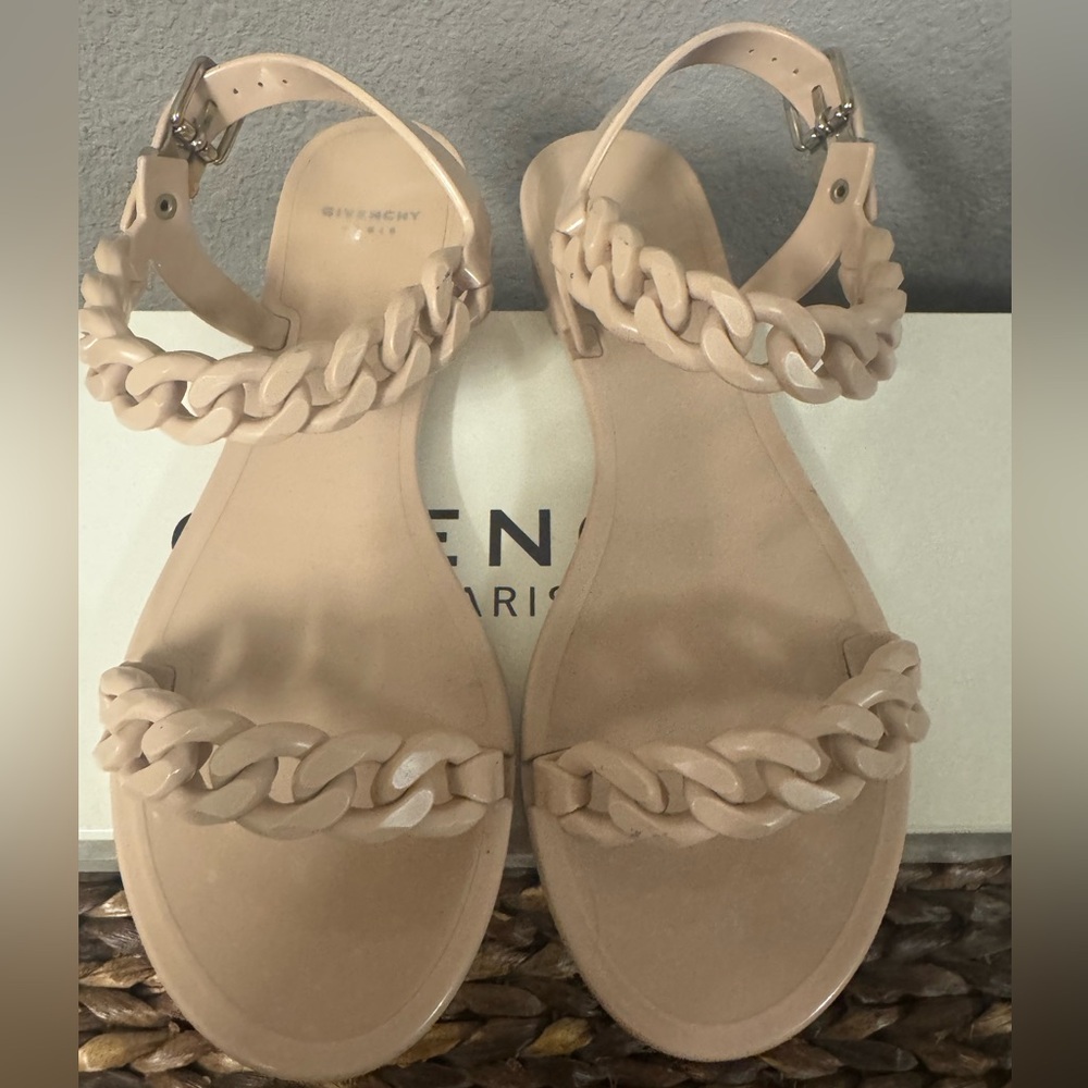 Givenchy Women's Beige Chain Sandals - 100% Authentic